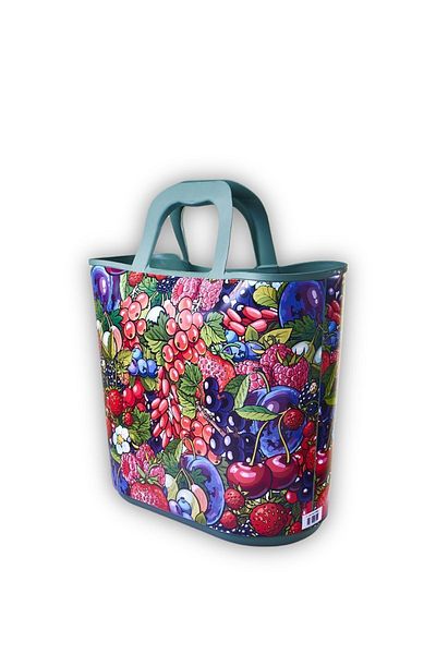QUTU Green Berries Patterned Handbag - Beach and Handbag