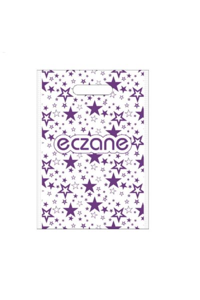 ÇABUKLAR Eczane Bez Çanta El Geçme Yıldız (22x32 cm) - 50 Adet