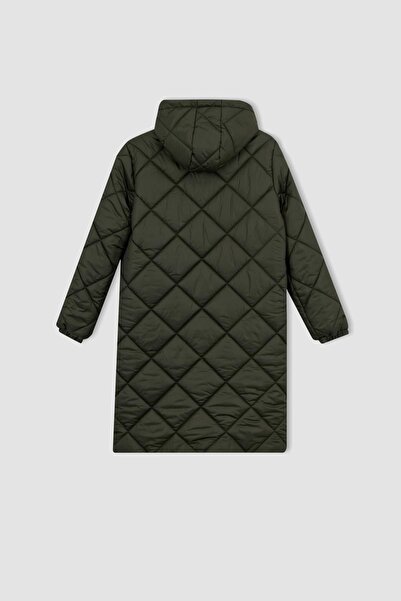 DeFacto Větruodolná parka s kapucí - vodoodpudivá, zaklapávací detail, prošívaná A3416ax23sp