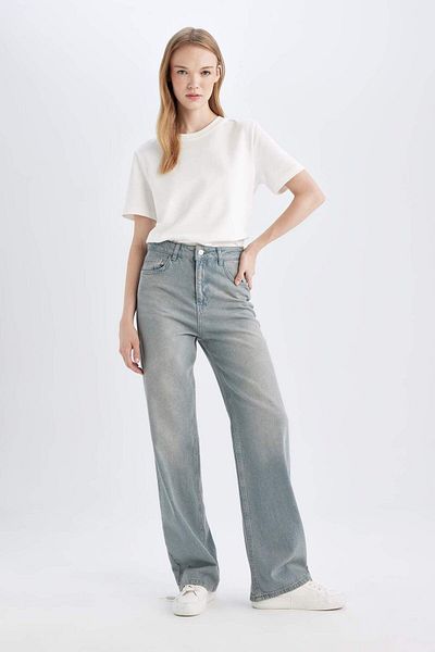 DeFacto 90er-Jahre-Jeanshose mit weitem Bein und hoher Taille 3172091