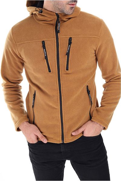Vio Belle Men's Polar Tactical - Army Hooded Jacket