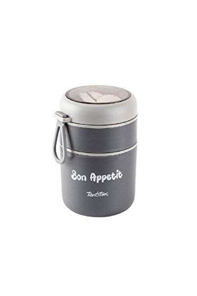 Tantitoni 710ml, Yemek Termosu, 2 Katlı, Kaşıklı, Yemek Taşıma Kabı,  304 kal...