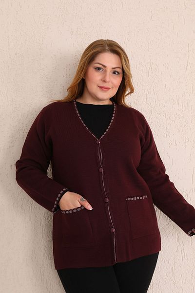 Aylin Steel Knit Guncuoglu - Embroidered Knitwear Jacket