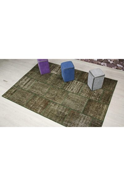 Madalyon Patchwork El Dokuma Antik Anadolu Halısı Forest