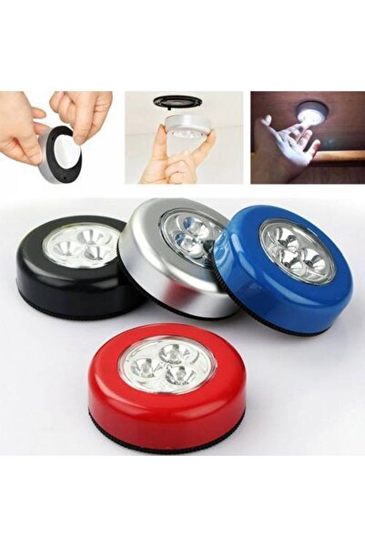 Yayke Stick Kablosuz Spot Lamba Pilli 3 Ledli Yapışkanlı Spot Lamba ( 3 Adet )