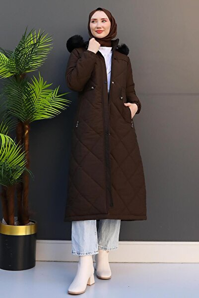 giz astore Παλτό με καπιτονέ Bitter Brown - Mine