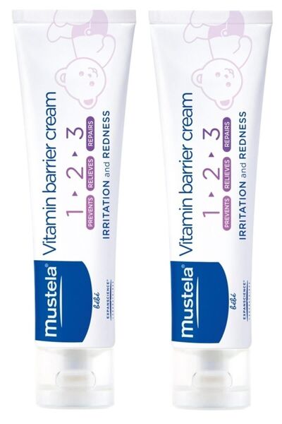 Mustela 1.2.3 Vitamin Barrier Pişik Kremi 2 X 50 Ml