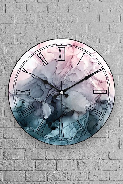 Muyika Design Muyika Rizato Oval Gerçek Cam 36cm Duvar Saati Pds-36