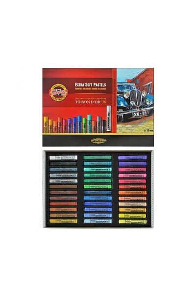 Koh-i Noor Toison D'or Extra Soft Crayon (THICK) 36 Colors