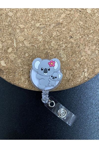 odaburada Koala Animal Figured Yoyo Collar Card Holder