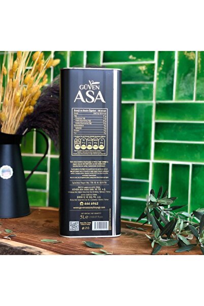GÜVEN Asa Erken Hasat Soğuk Sıkım Natürel Sızma Zeytinyağı 5litre