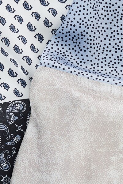 ALTINYILDIZ CLASSICS Чорно-біла чоловіча хустинка