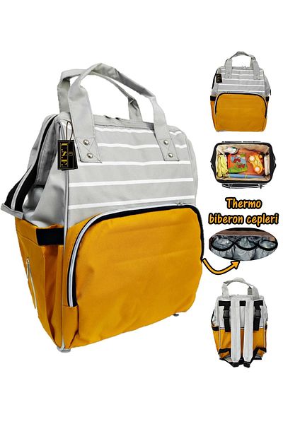 USF Thermal Thermos Food Carrying Bag with Hanger - Hot and Cold Embroidered, for Food and Feeding