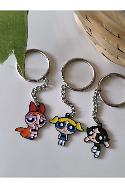 Esey Dizayn Powerpuff Girls Anahtarlık 3 Adet - Hafif Ürün Best Friends