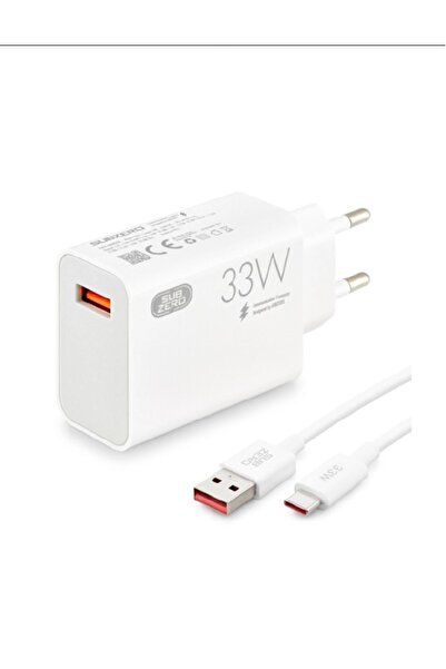 Subzero 33w Type-c Kablolu Turbo Şarj Aleti Redmi Poco Samsung Infinix Reeder Gm Uyumlu Şarj Aleti
