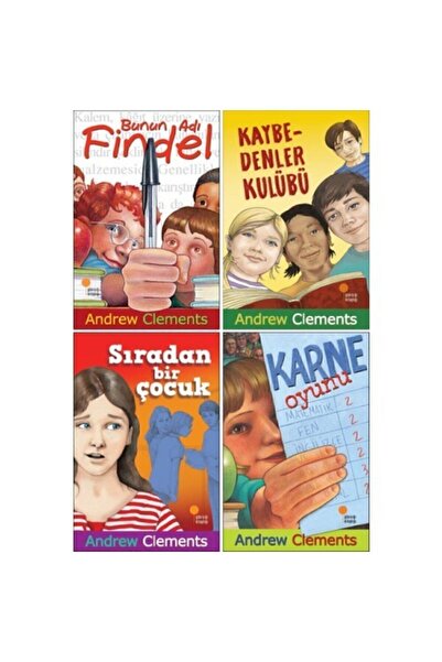 Günışığı Kitaplığı Andrew Clements 4 Kitap Set-2 - Bunun Adı Findel - Kaybede...