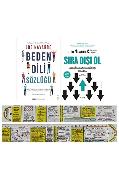 Alfa Yayınları Joe Navarro 2 Kitap Set / Beden Dili Sözlüğü + Sıra Dışı Ol + ...