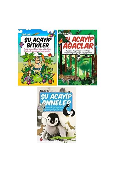 Uğurböceği Yayınları Şu Acayip Bitkiler - Ağaçlar - Anneler 3 Kitap Set / Tar...