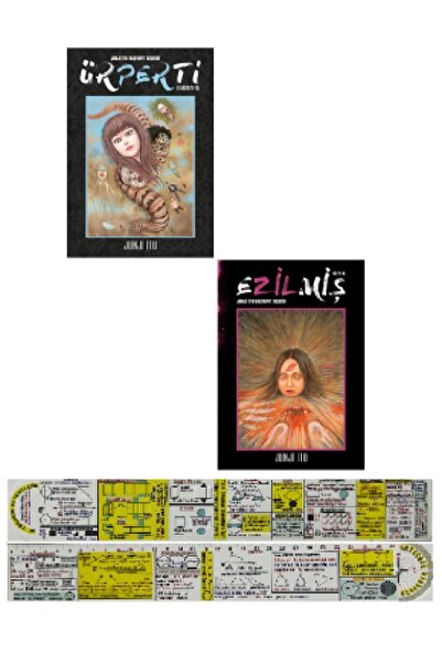 Gerekli Şeyler Yayıncılık Ezilmiş + Ürperti 2'li Manga Seti Junji İto + Mat. ...