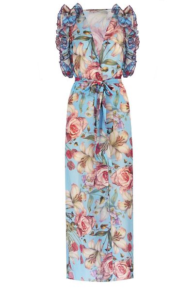 Nur Karaata Joali Blu Pareo Dress