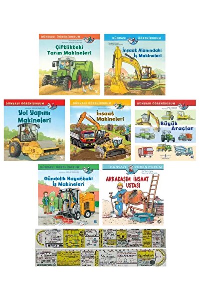 TÜRKİYE İŞ BANKASI KÜLTÜR YAYINLARI Dünyayı Öğreniyorum İnşaat Makineleri 7 K...