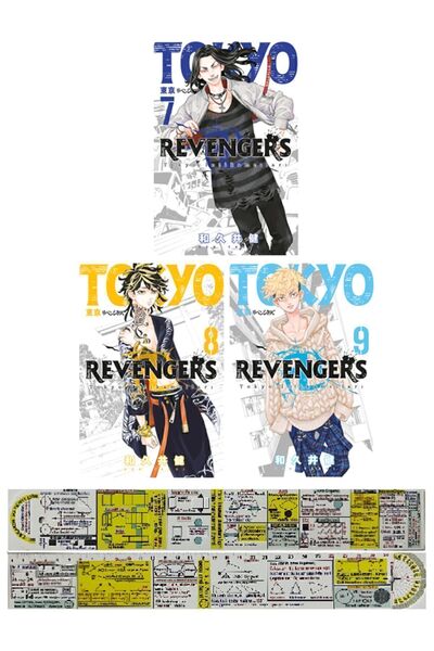 Gerekli Şeyler Yayıncılık Tokyo Revengers 7-8-9. Ciltler Manga Seti + Matemat...