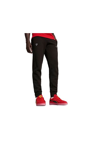 Puma Ανδρικό μαύρο παντελόνι φούτερ Ferrari Style - Casual Jacket 62709501