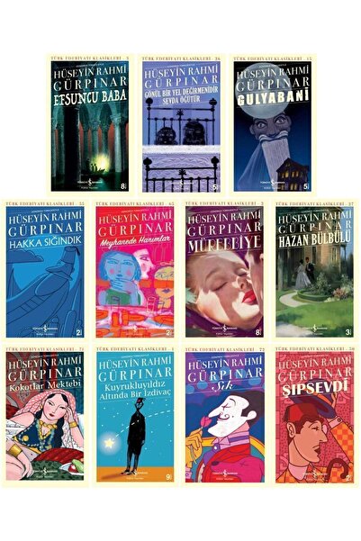 TÜRKİYE İŞ BANKASI KÜLTÜR YAYINLARI Hüseyin Rahmi Gürpınar 11 Kitap Set