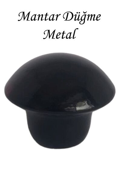 GLASWEN Siyah Mantar Düğme Kulp Mobilya Çekmece Dolap Kapak Kulbu Metal Kulp ...