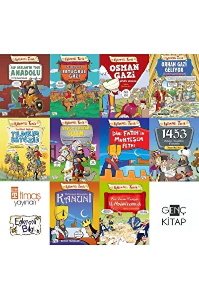 Eğlenceli Bilgi Yayınları Eğlenceli Tarih 10 Kitap Padişahlar Set Ertuğrul Ga...