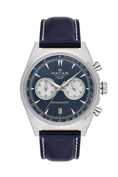 Nacar NC38-299021-ALL3 MECHAQUARTZ SAFİR CAMLI DERİ ERKEK KOL SAATİ