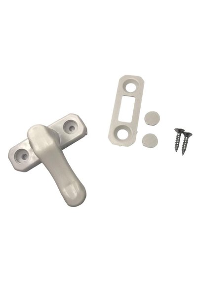 GLASWEN Security Lock Baby Kids Pvc Door Window Safety Lock Latch Glass Burglar Lock White