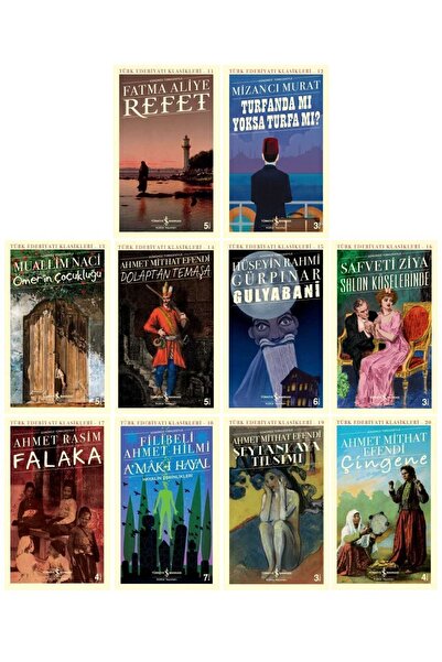 TÜRKİYE İŞ BANKASI KÜLTÜR YAYINLARI Iş Türk Klasikleri Dizisi 11-12-13-14-15-16-17-18-19-20. Kitaplar Set