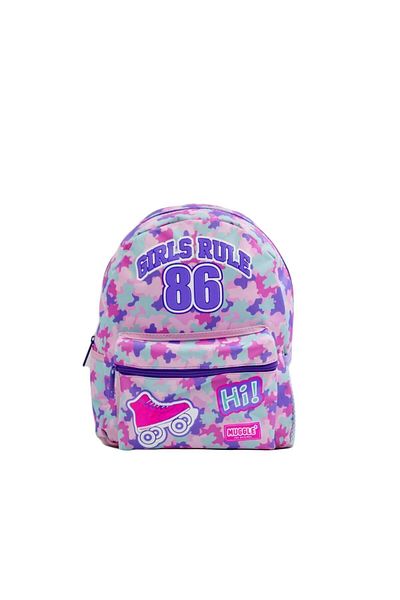 MUGGLE Geanta Gradinita Reguli Fete 2 Compartimente Liliac MU-6801
