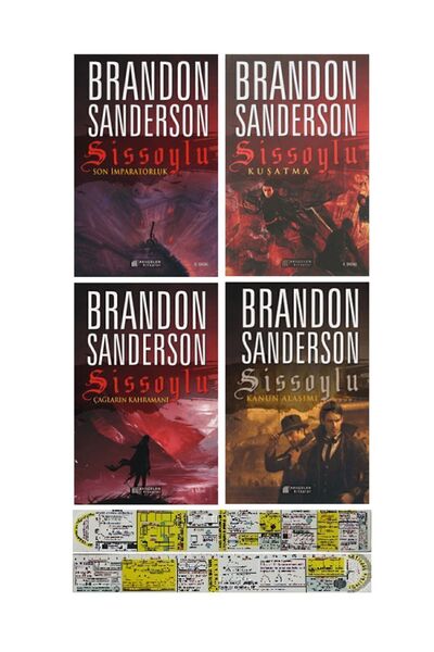 Timaş Yayınları Sissoylu Serisi 1-2-3-4. Kitaplar Set Brandon Sanderson + Mat...
