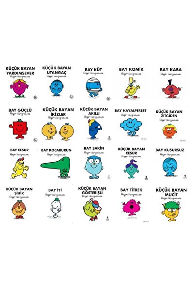 Doğan Çocuk Küçük Bay ve Bayanlar Serisi 20 Kitap Set-1