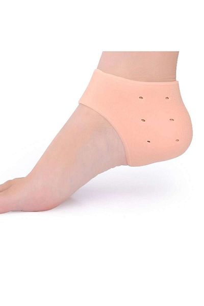 Zeki Karga Flexible Silicone Heel Care Socks - Insoles with Protective Shirt