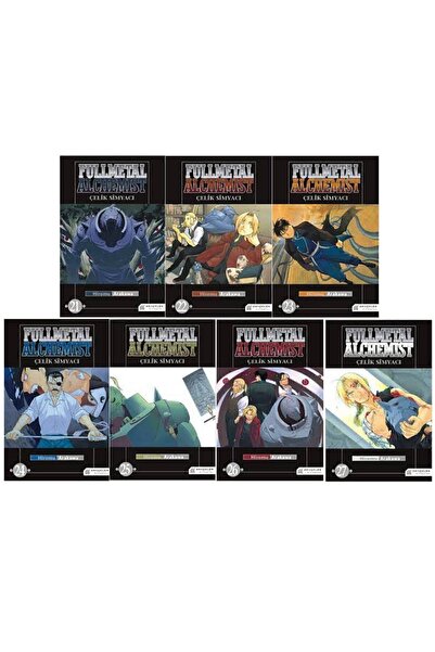 Akıl Çelen Kitaplar Fullmetal Alchemist 21-22-23-24-25-26-27. Ciltler Manga Seti