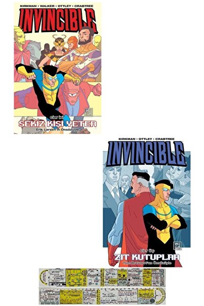 Destek Yayınları Invincible 2. ve 3. Ciltler Çizgi Roman Seti + Mat. Öğreten ...