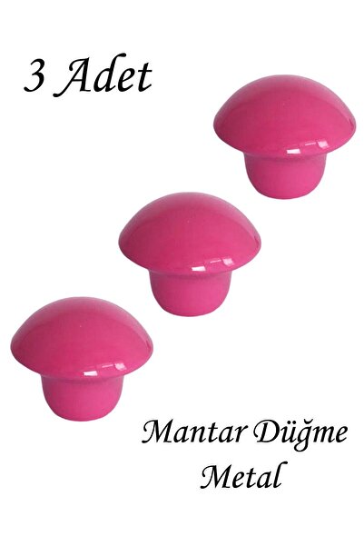 GLASWEN 3 Adet Pembe Mantar Düğme Kulp Çocuk Bebek Mobilya Çekmece Dolap Kapa...