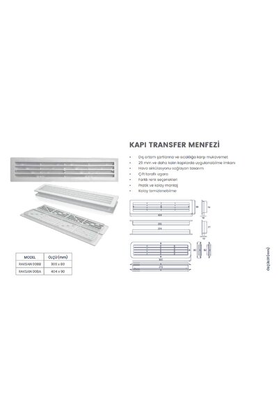 Raksan KAPI TRANSFER MENFEZİ