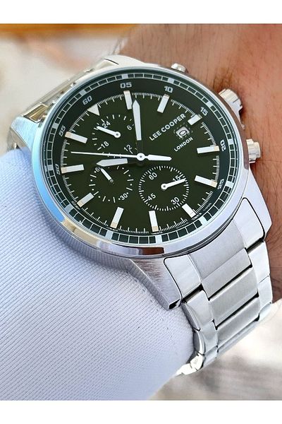 Lee Cooper 5 Atm Waterproof Steel Cord Men's Wrist Watch - Functions Active