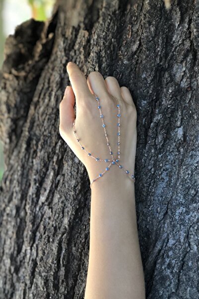 SUNSHINE Firuze Taşlı Trend Gümüş Şahmeran