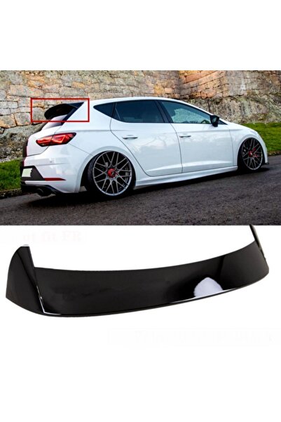 X POWER TUNİNG seat leon 2013-2019  Uyumlu fr mk3 plstik piona black spoyler