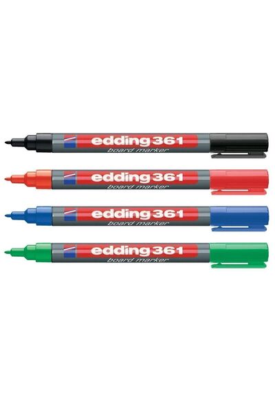 Edding 361 Beyaz Tahta Kalemi İnce Uçlu 4 Renk