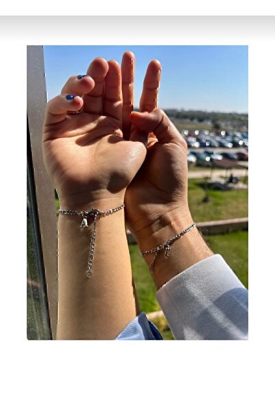 ARTSAN Kararmaz Çelik 1 Li Harfli Bileklik Sevgili/çift/arkadas Bilekliği Unisex Harf Detay Bileklik