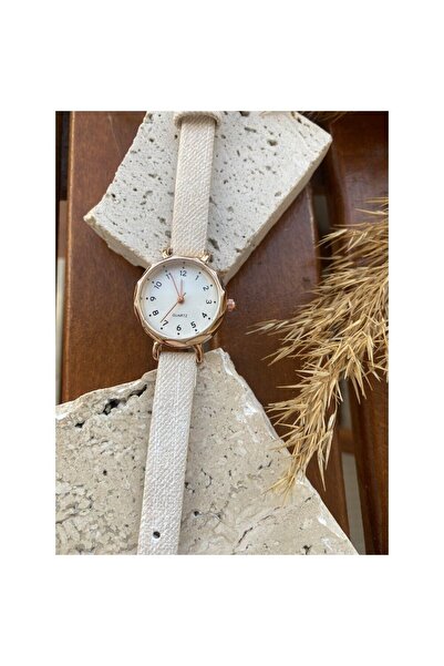 MİACCS LUCCA SERIES VINTAGE MINIMAL RUBIES LEATHER CORD WOMEN'S WRISTWATCH