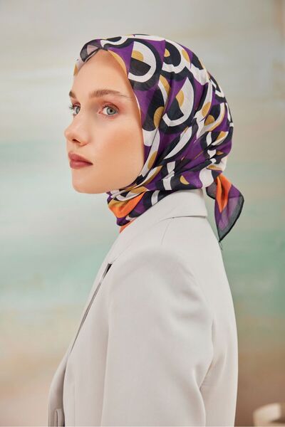 Cardion وشاح من الحرير القطني - AY