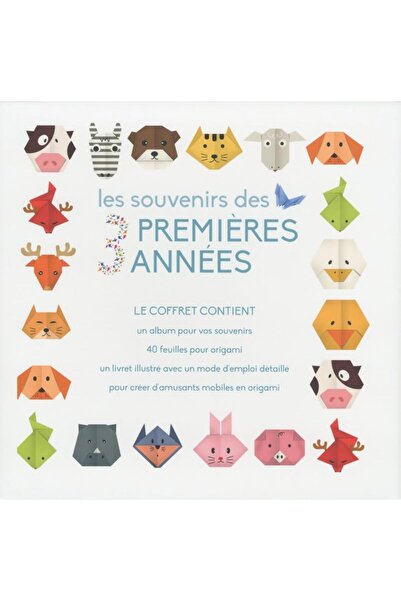 White Star FR الذكريات للسنوات الثلاث الأولى للأولاد، الصندوق يحتوي على ألبوم لحفظ ذكرياتك 4