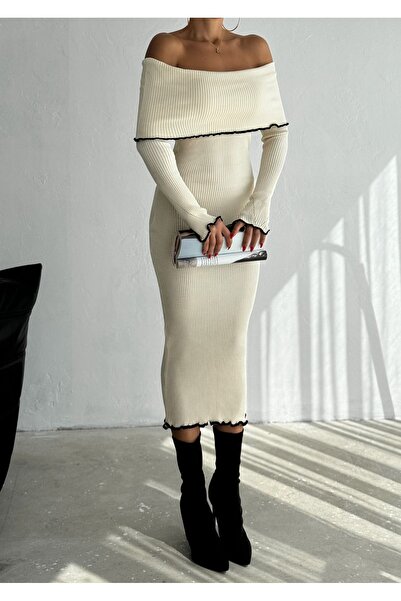 badibadii Madonna Collar - Stylish Dress with Piping Detail